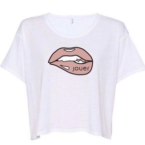 ❤️‍🔥LAST CHANCE!❤️‍🔥 NWT JOUER Just Bitten *SOLD OUT* Cropped Boxy T-shirt!